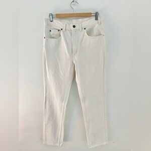 LEVI'S Vintage High Rise Straight‎ Leg Jeans White Size 28 Red Tab